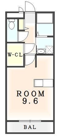 二軒屋駅 徒歩9分 6階の物件間取画像